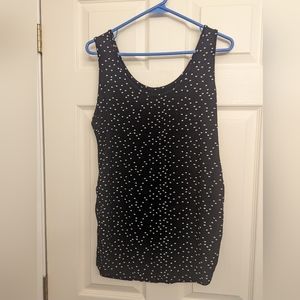 Blue Sky Ruched Tank Top medium